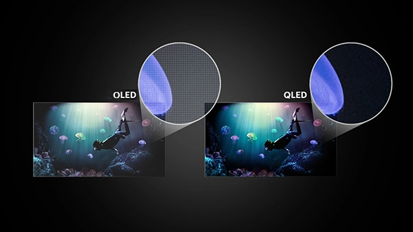 تفاوت وضوح تصویر QLED و OLED